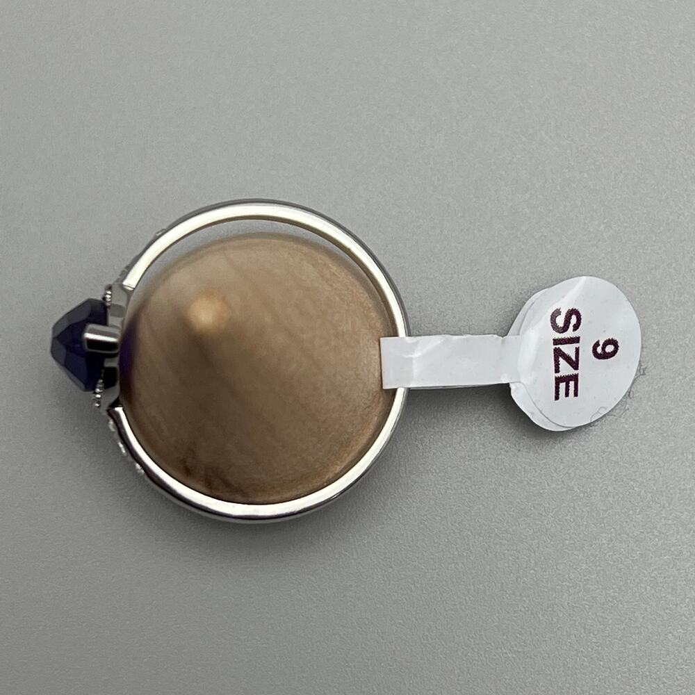 Bomb Party Can't Forget Me Purple Genuine Amethyst Quartz Stone Size 9 Ring - Picture 5 of 8